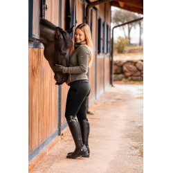 Calça com grip integral para todas as estações Horze Mira Preto