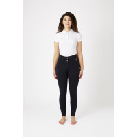 Calça com grip integral para todas as estações Horze Mira Preto Calça com grip integral para todas as estações Horze Mira Preto