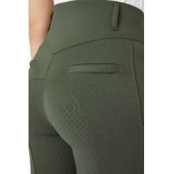 Calça com grip integral para todas as estações Horze Mira Verde escaravelho