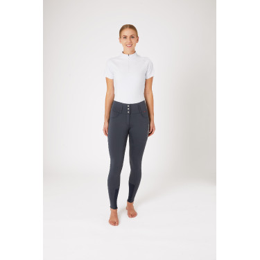 Calça de equitação com grip integral Meghan B Vertigo cintura alta feminina Calça de equitação com grip integral Meghan B Vertigo cintura alta feminina