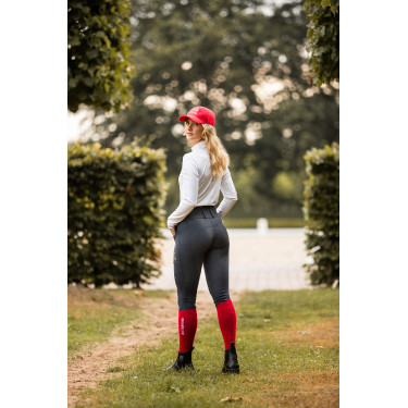 Calça de equitação com grip integral Meghan B Vertigo cintura alta feminina Calça de equitação com grip integral Meghan B Vertigo cintura alta feminina