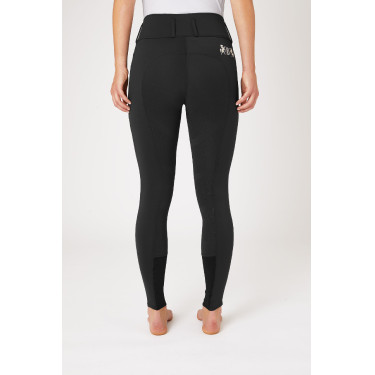 Calça de equitação com grip integral Meghan B Vertigo cintura alta feminina Preto Calça de equitação com grip integral Meghan B Vertigo cintura alta feminina Preto