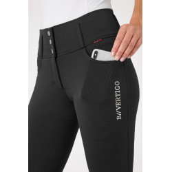Calça de equitação com grip integral Meghan B Vertigo cintura alta feminina Preto Calça de equitação com grip integral Meghan B Vertigo cintura alta feminina Preto