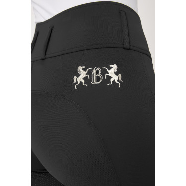 Calça de equitação com grip integral Meghan B Vertigo cintura alta feminina Preto Calça de equitação com grip integral Meghan B Vertigo cintura alta feminina Preto