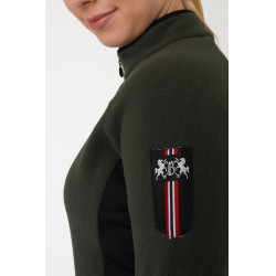 Casaco polar de equitação stretch B Vertigo Cleo feminino Verde hera Casaco polar de equitação stretch B Vertigo Cleo feminino Verde hera