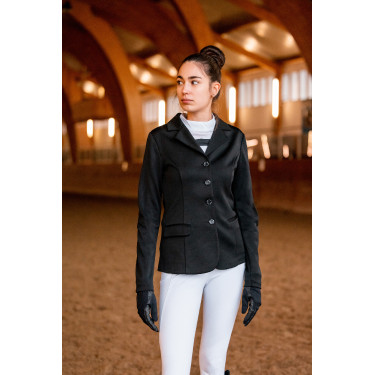 Casaco de competição Horze Ada feminino Preto