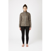 Casaco acolchoado Horze Natalie com mangas removíveis feminino Castanho morel Casaco acolchoado Horze Natalie com mangas removíveis feminino Castanho morel