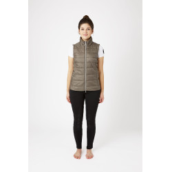 Casaco acolchoado Horze Natalie com mangas removíveis feminino Castanho morel