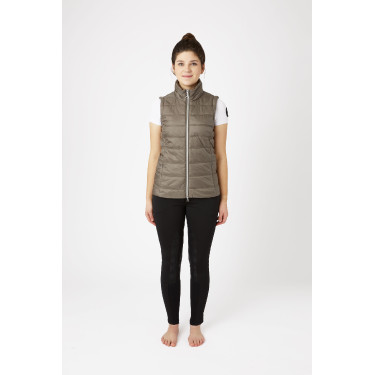 Casaco acolchoado Horze Natalie com mangas removíveis feminino Castanho morel Casaco acolchoado Horze Natalie com mangas removíveis feminino Castanho morel