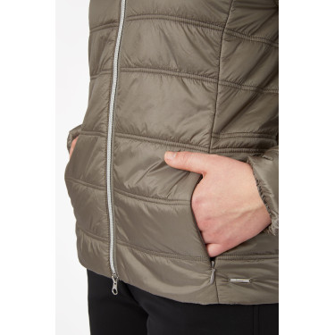 Casaco acolchoado Horze Natalie com mangas removíveis feminino Castanho morel Casaco acolchoado Horze Natalie com mangas removíveis feminino Castanho morel