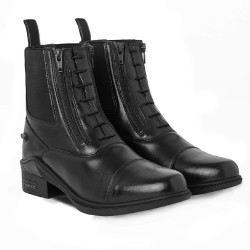 Botas Horze couro Horze Kingston zíper duplo feminino Preto Botas Horze couro Horze Kingston zíper duplo feminino Preto