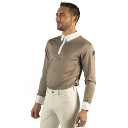 Polo masculino Bankso de mangas compridas Flags & Cup