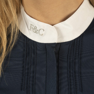 Polo Kavala femme manches courtes Flags & Cup Blanc