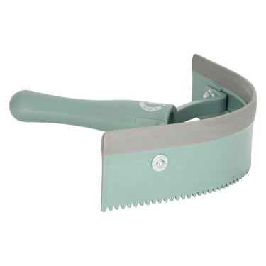 Faca de calor curvada em PVC com borracha Imperial Riding Verde sálvia