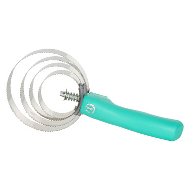 Raspadeira metálica redonda com cabo Imperial Riding Jade Azul