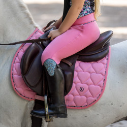 Legging de equitação Imperial Riding Tibby KneeGrip Rosa choque