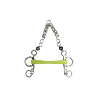 Mors pelham Metalab Flexi Soft reto hastes curtas Verde