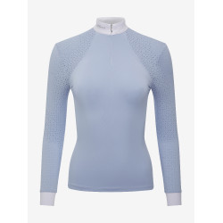 Camisa de competição LeMieux Olivia de mangas compridas Névoa Azul
