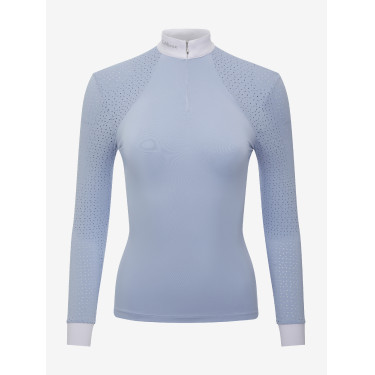 Camisa de competição LeMieux Olivia de mangas compridas Névoa Azul