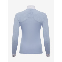 Camisa de competição LeMieux Olivia de mangas compridas Névoa Azul