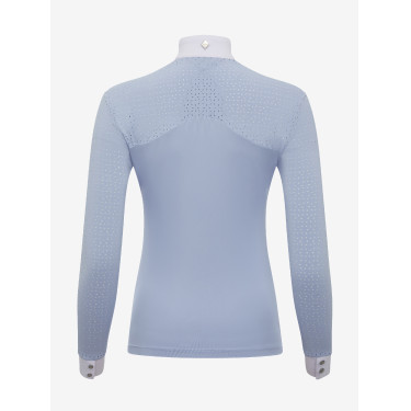 Camisa de competição LeMieux Olivia de mangas compridas Névoa Azul