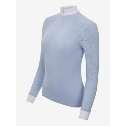 Camisa de competição LeMieux Olivia de mangas compridas Névoa Azul