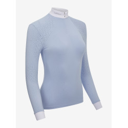Camisa de competição LeMieux Olivia de mangas compridas Névoa Azul