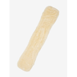 Capa de cilha de adestramento LeMieux Simuwool Natural Castanho