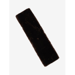 Capa de cilha de adestramento LeMieux Simuwool de enfiar Castanho