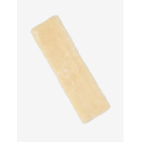 Capa de cilha de adestramento LeMieux Simuwool de enfiar Natural Castanho