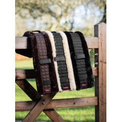 Capa de cilha mista LeMieux Simuwool Preto / natural