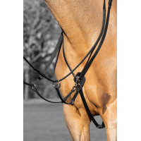 Martingal com argolas Kudos LeMieux Preto / prata Martingal com argolas Kudos LeMieux Preto / prata