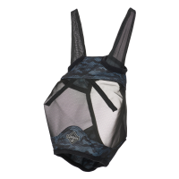 Máscara anti-moscas Visor-Tek Camo orelhas Azul