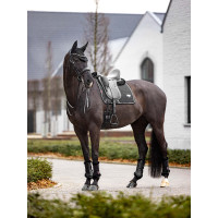 Tapete LeMieux Puissance Camurça Dressage Square Preto Tapete LeMieux Puissance Camurça Dressage Square Preto