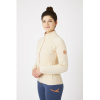Dames fleecevest Zelda Horze Bege tapioca Dames fleecevest Zelda Horze Bege tapioca