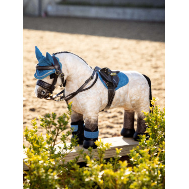 Touca anti-moscas para brinquedo Mini Pônei LeMieux Azul pacífico Touca anti-moscas para brinquedo Mini Pônei LeMieux Azul pacífico