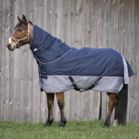 Capa Equithème TYREX 600 D Marinho / cinza Azul Capa Equithème TYREX 600 D Marinho / cinza Azul