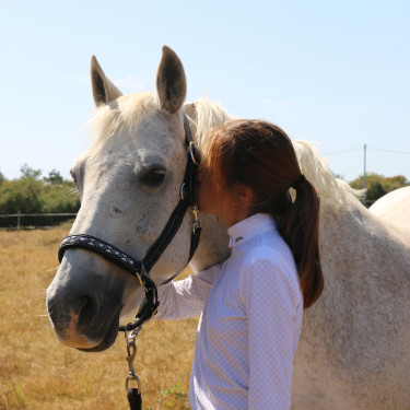 Polo de competição Sevilha Pénélope de mangas compridas Branco Polo de competição Sevilha Pénélope de mangas compridas Branco
