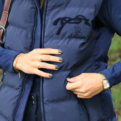 Colete acolchoado sem mangas Pénélope Sonia Azul-marinho