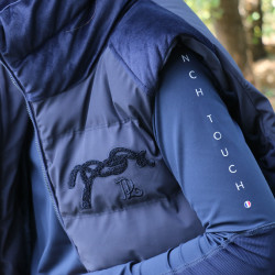 Colete acolchoado sem mangas Pénélope Sonia Azul-marinho