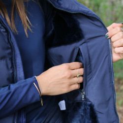 Colete acolchoado sem mangas Pénélope Sonia Azul-marinho