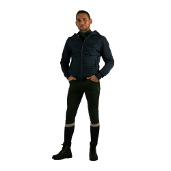 Casaco com fecho masculino bimatéria Sauvo Flags & Cup