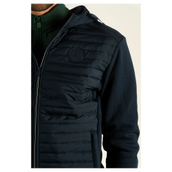 Casaco com fecho masculino bimatéria Sauvo Flags & Cup Azul-marinho