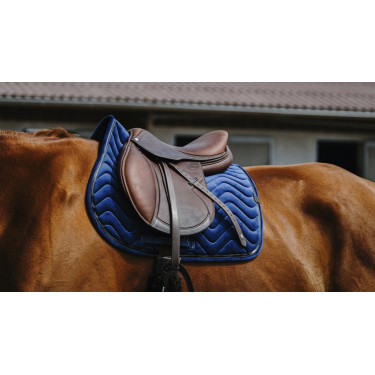 Almofada de sela Equithème Glossy Azul-marinho Almofada de sela Equithème Glossy Azul-marinho