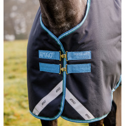 Capa Horseware Amigo Bravo 12 50g Turnout Marinho / turquesa Azul
