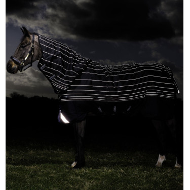 Capa Horseware Amigo Bravo 12 Reflectech Plus 250g Preto / refletivo Capa Horseware Amigo Bravo 12 Reflectech Plus 250g Preto / refletivo