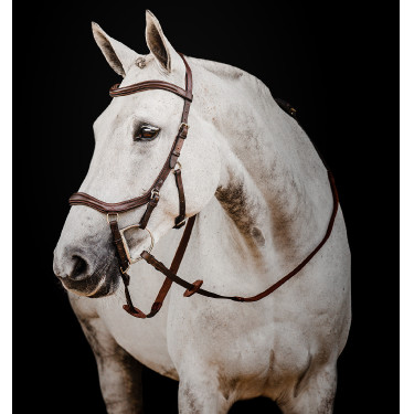 Bridão Horseware Micklem 2 Deluxe Competition Havana escuro Castanho Bridão Horseware Micklem 2 Deluxe Competition Havana escuro Castanho