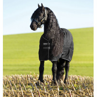 Cobertura de box Horseware Rambo 100g Preto / preto / prata