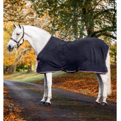Manta polar Horseware em relevo Jersey Estampado HW azul-marinho