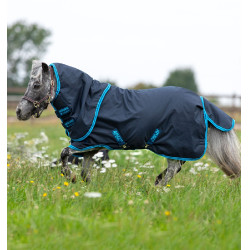 Cobertura shetland Amigo Hero 6 Ripstop Petite Plus 200g Horseware Marinho / azul elétrico Cobertura shetland Amigo Hero 6 Ripstop Petite Plus 200g Horseware Marinho / azul elétrico